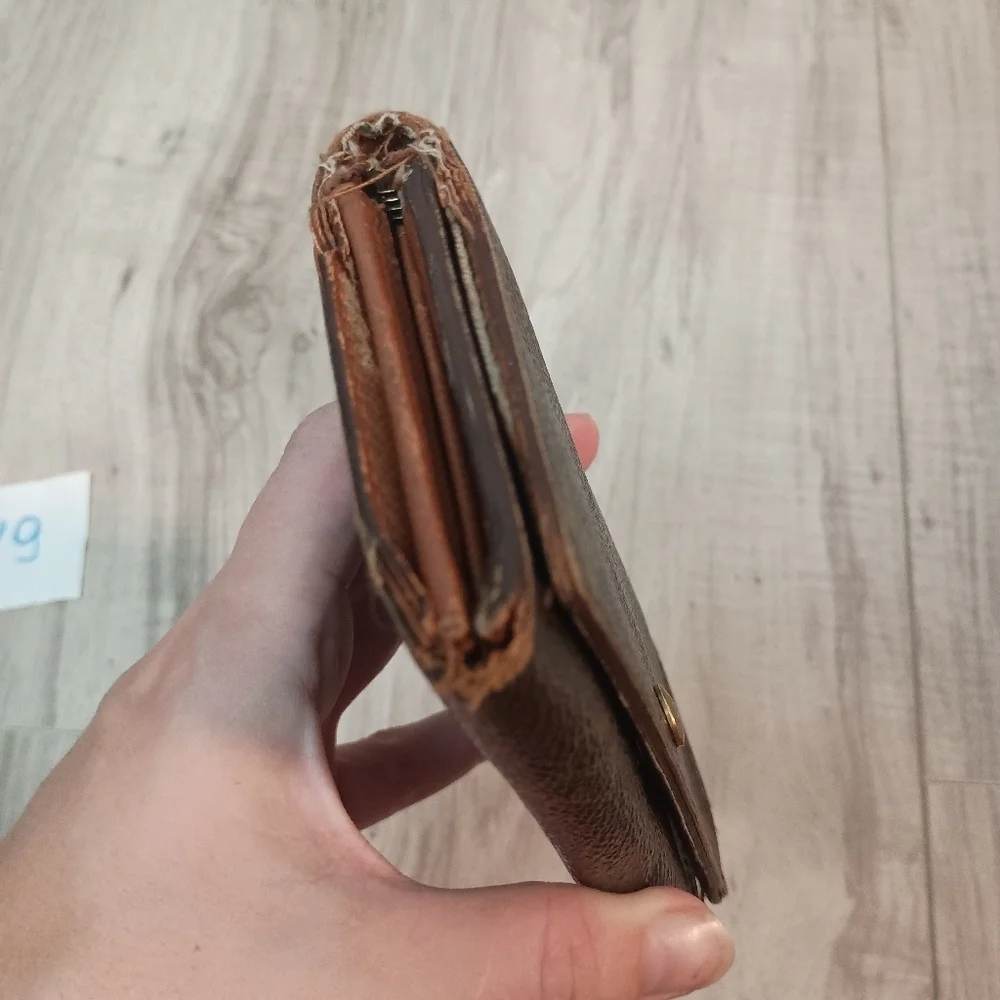 Louis Vuitton, Brown MonoTresor Bi-Fold Zip Wallet